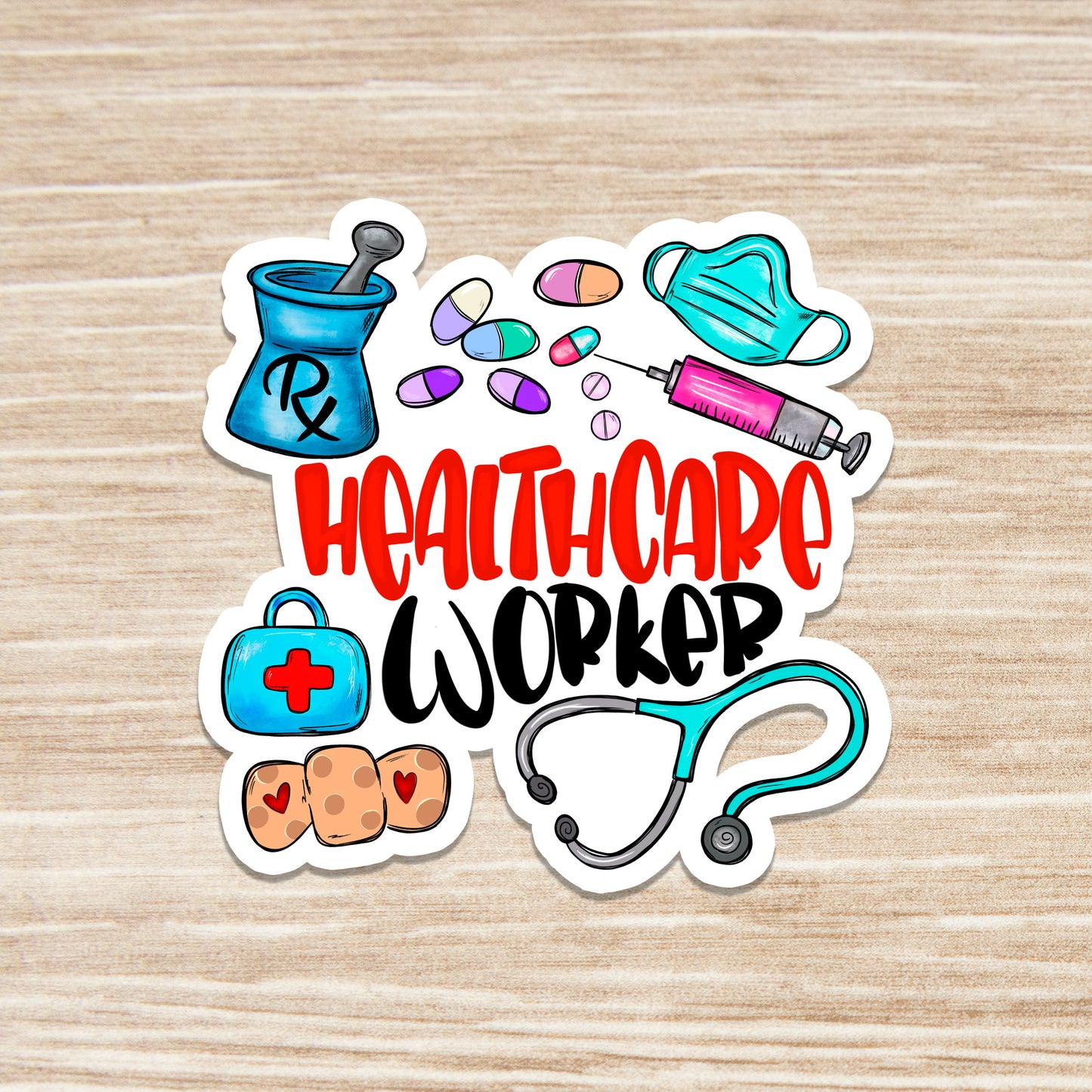 Healthcare Worker Sticker - Healthcare Sticker - Medical Sticker - Decorative Sticker