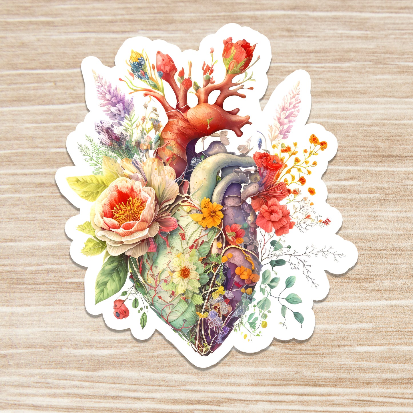 Heart Sticker - Anatomy Sticker - Medical Sticker - Medical Gift - Decorative Sticker - Sticker