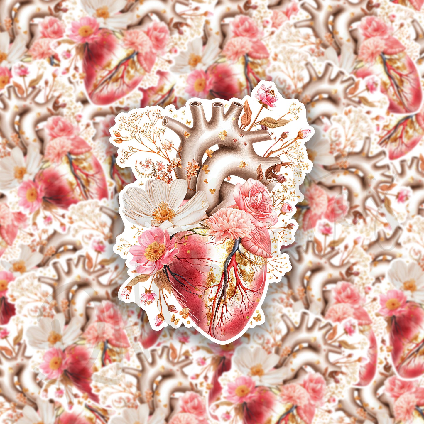 Heart Sticker - Anatomy Sticker - Medical Sticker - Medical Gift - Decorative Sticker - Sticker