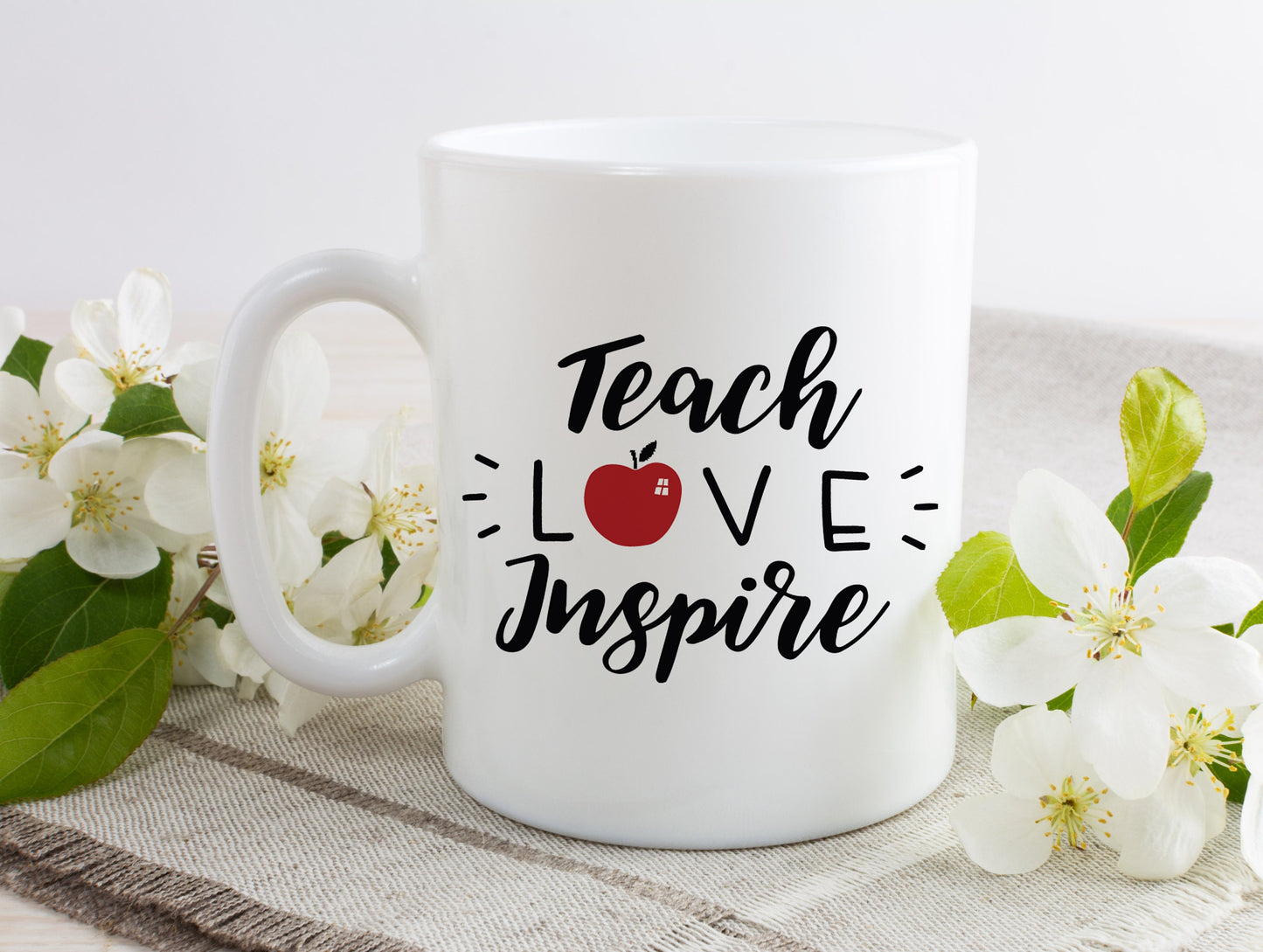 Teacher Mug - Teacher Gift - Teach Love Inspire - Teacher Appreciation - Teacher Coffee Mug