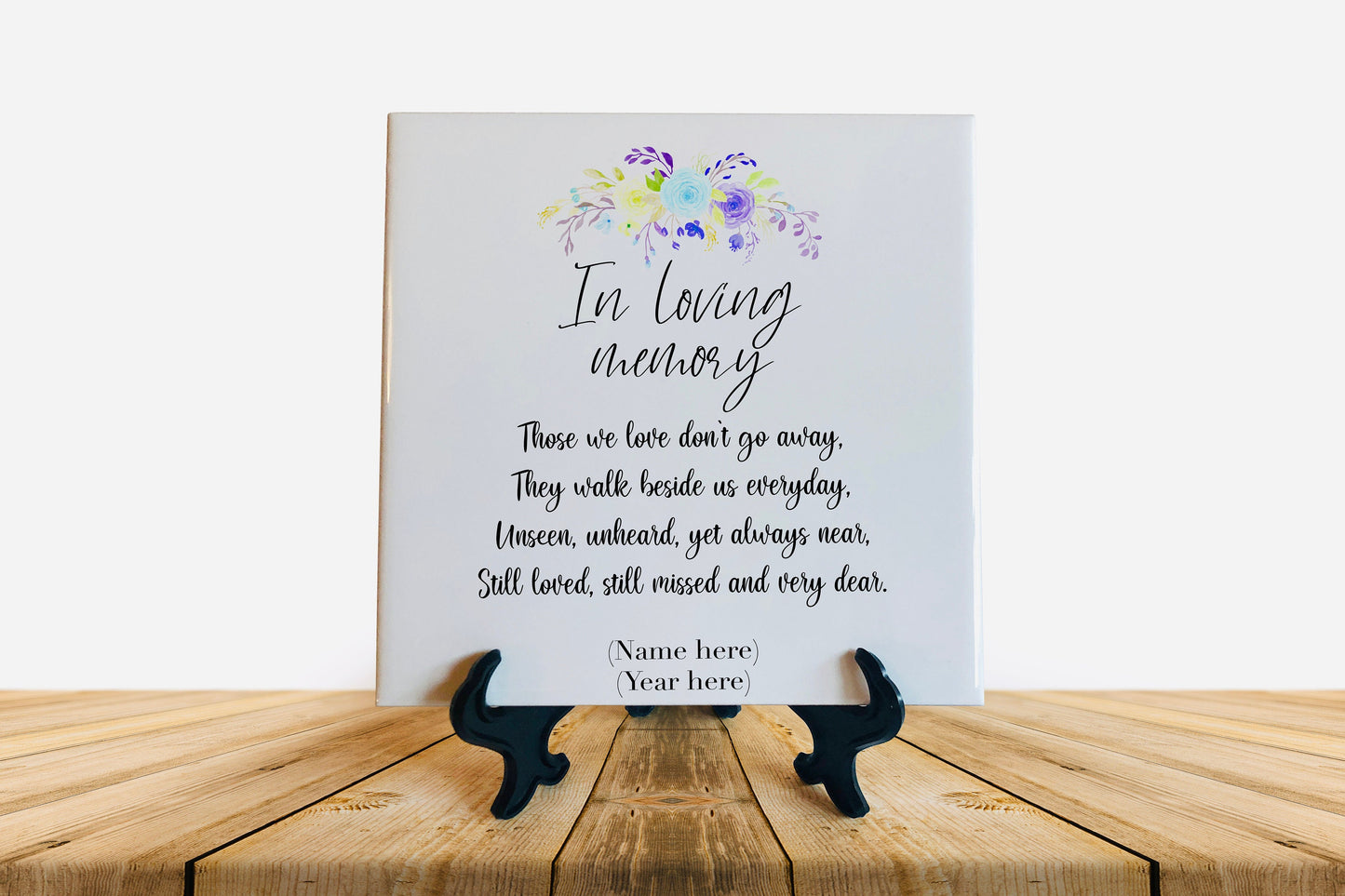Personalized Memorial Tile - In Loving Memory - Remembrance Tile - Sympathy Gift - Bereavement Gift