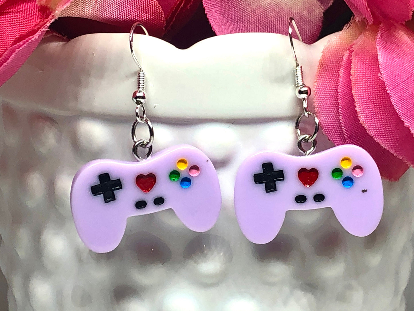 Video Game Earrings - Game Controller Earrings - Game Joystick Dangle Earrings - Fun Earrings - Fun Gift - Novelty Earrings