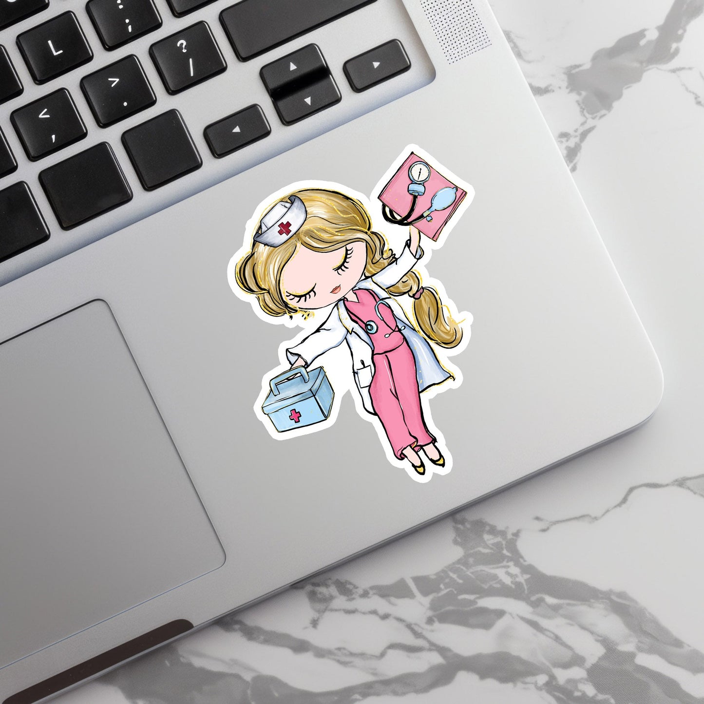 Girl Doctor Sticker - Medical Sticker - Decorative Sticker - Sticker