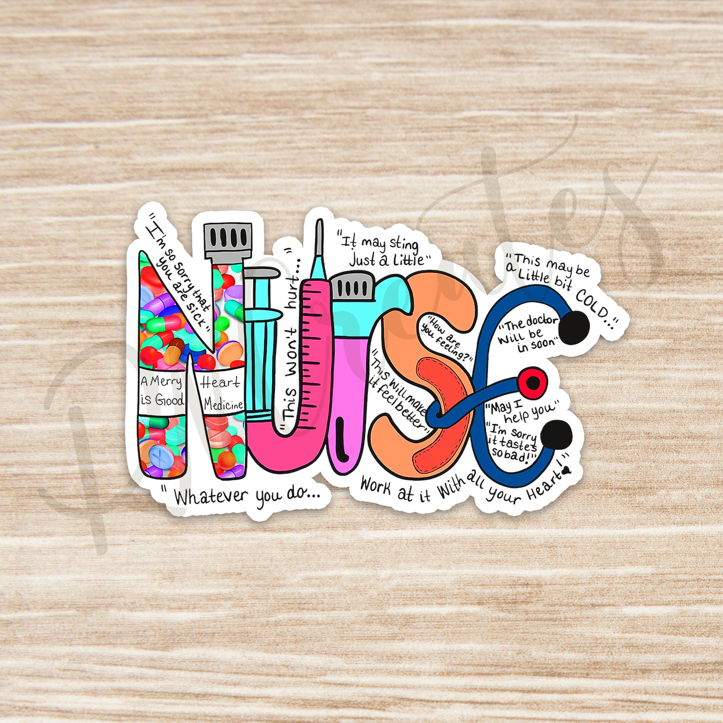 Nurse Sticker - RN Sticker - Nurse Gift - Decorative Sticker - Sticker