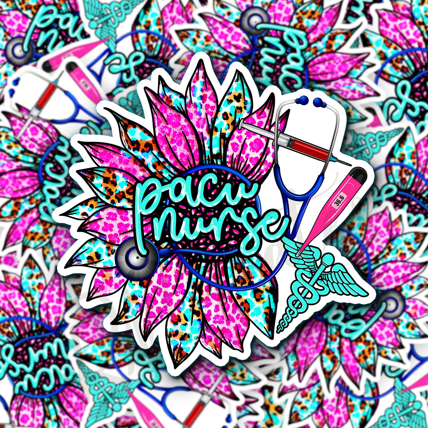 PACU Nurse Sticker - RN Sticker - Nurse Gift - Decorative Sticker - Sticker