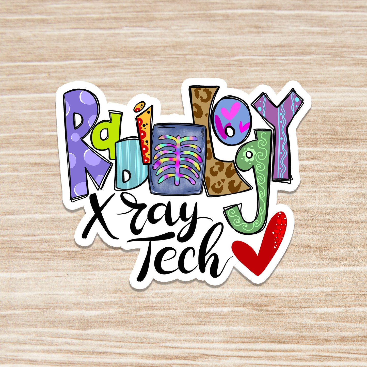Radiology Tech Sticker - Xray Tech Sticker - Decorative Sticker - Sticker