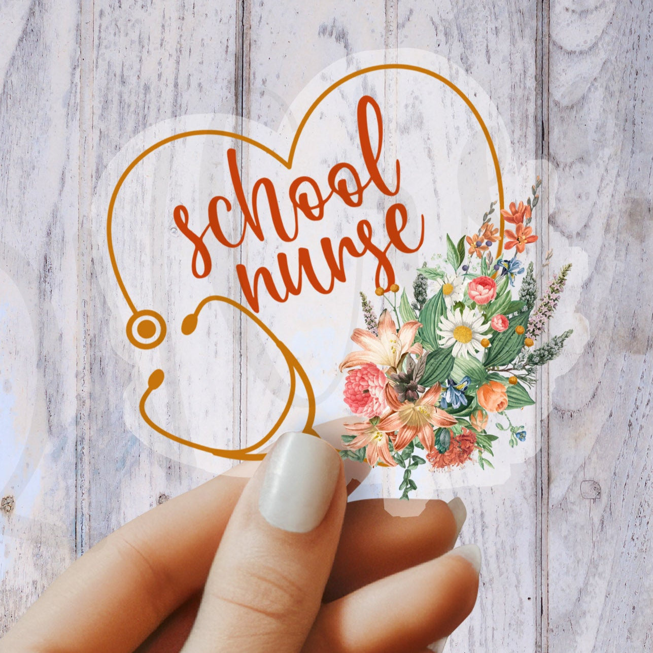 School Nurse Sticker - School RN Sticker - Nurse Gift - Decorative Sticker - Sticker