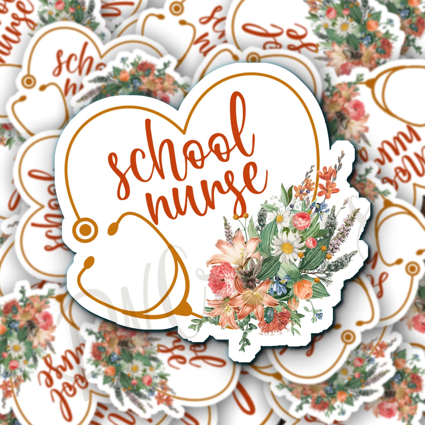 School Nurse Sticker - School RN Sticker - Nurse Gift - Decorative Sticker - Sticker