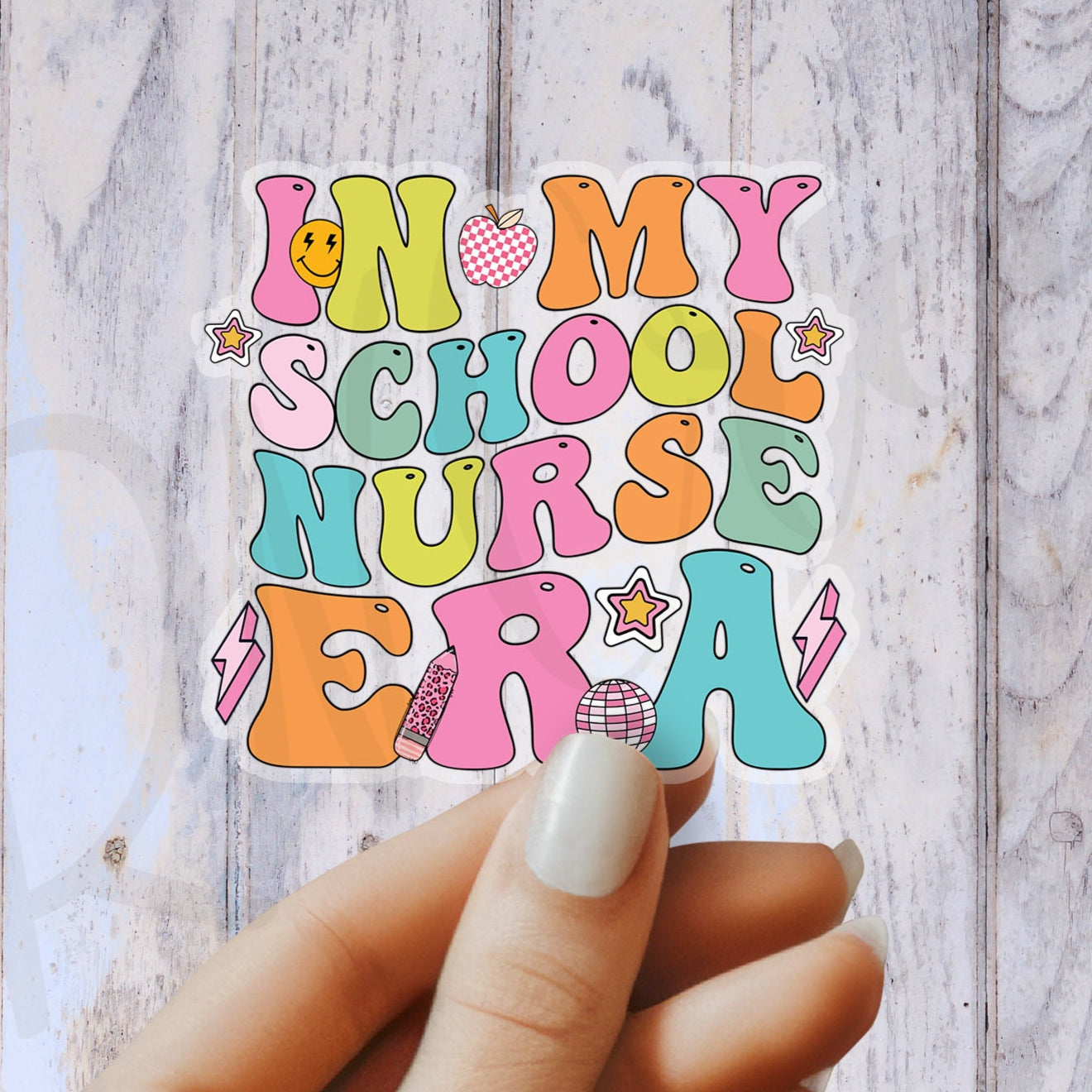 In My School Nurse Era Sticker - School Nurse Sticker - School RN Sticker - Nurse Gift - Decorative Sticker - Sticker