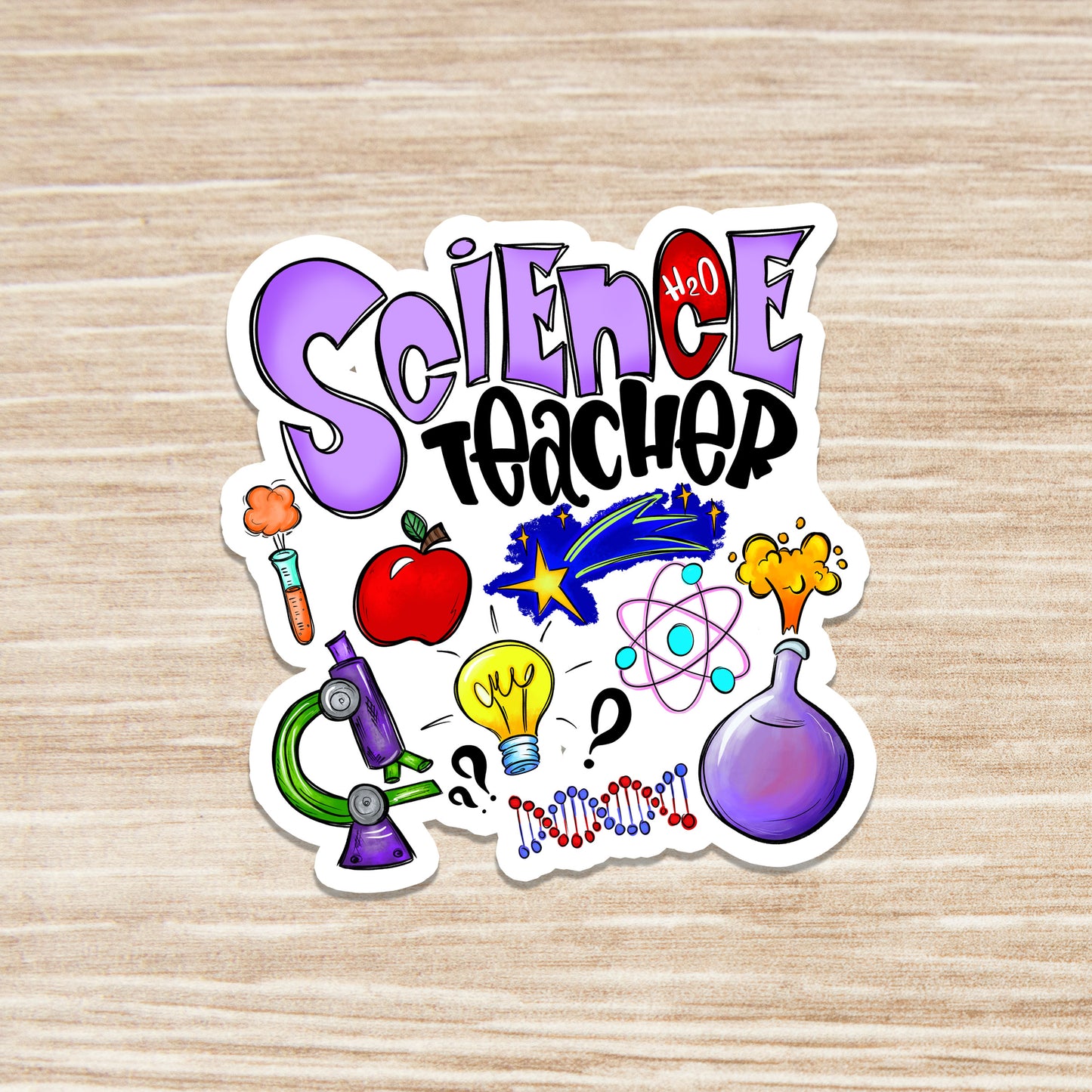 Science Teacher Sticker - Teacher Sticker - Teacher Gift - Decorative Sticker - Sticker