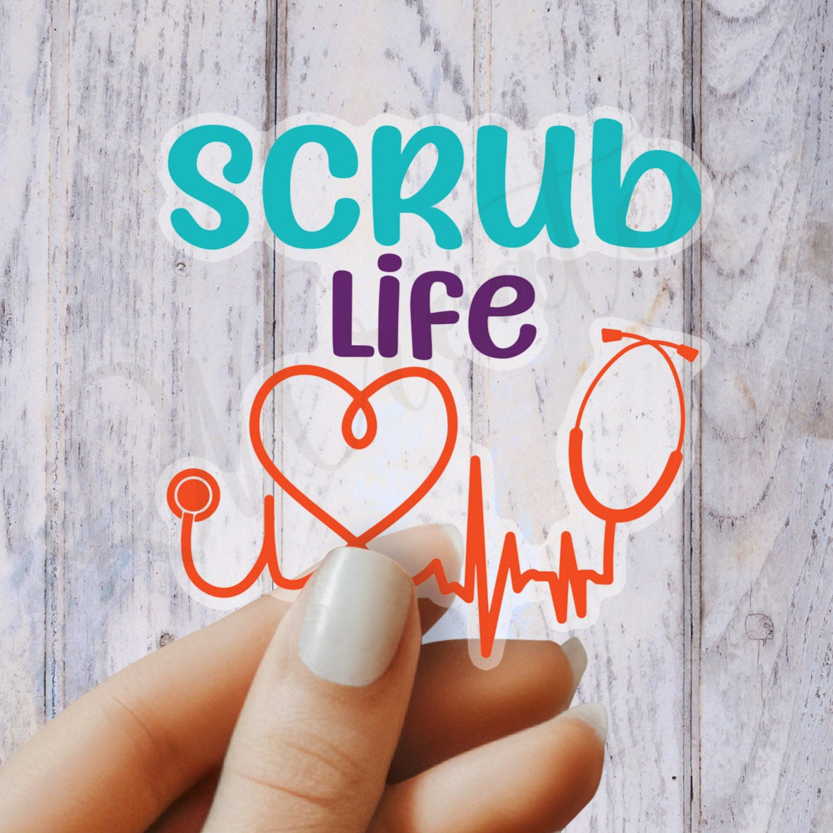 Scrub Life Sticker - Nurse Sticker - RN Sticker - Nurse Gift - Decorative Sticker - Sticker