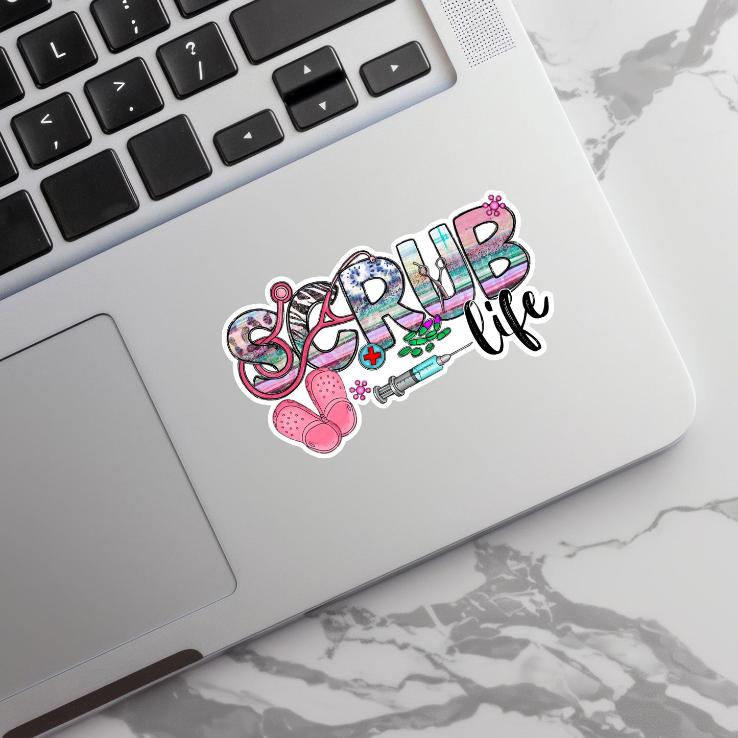 Scrub Life Sticker - Nurse Sticker - RN Sticker - Nurse Gift - Decorative Sticker - Sticker