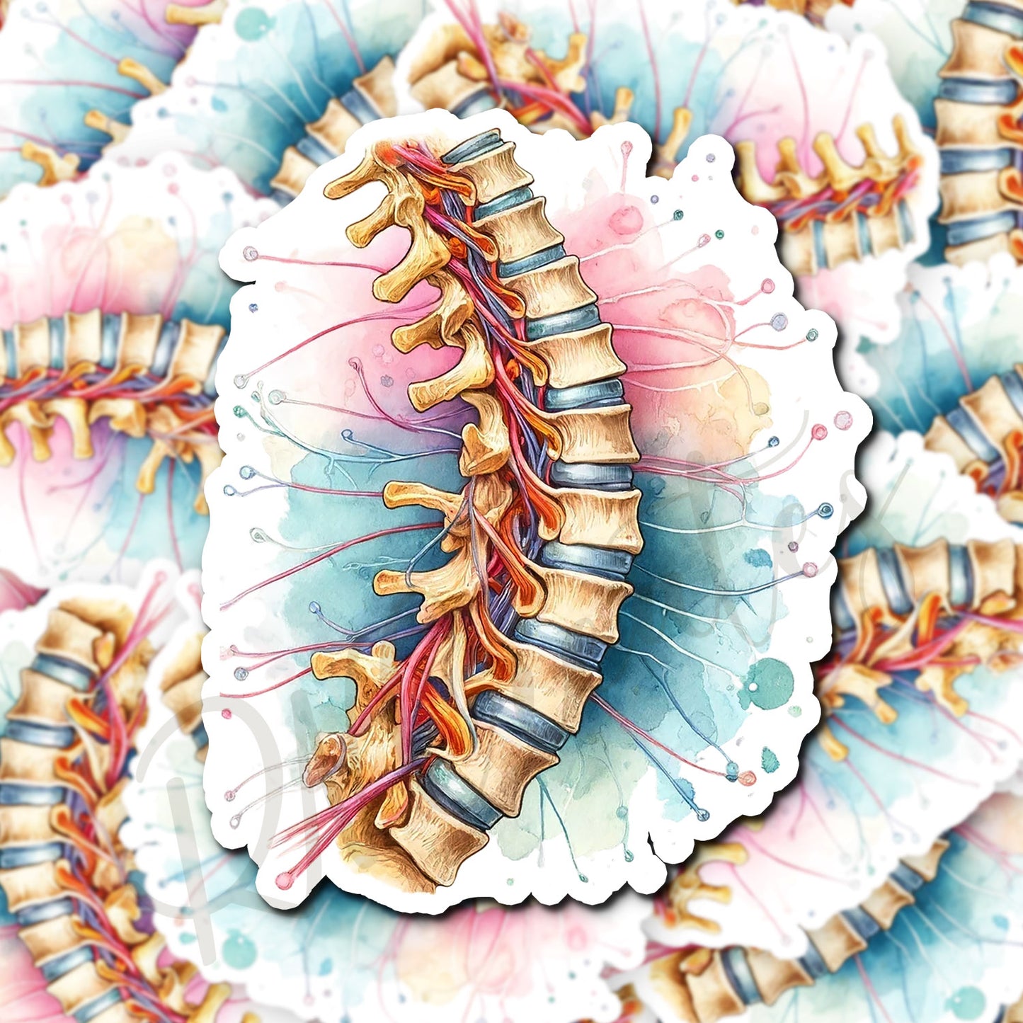 Spine Sticker - Anatomy Sticker - Medical Sticker - Medical Gift - Decorative Sticker - Sticker