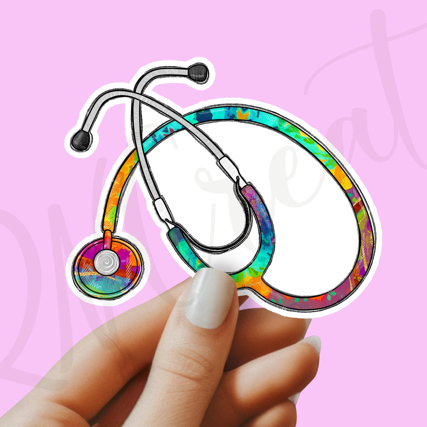 Stethoscope Sticker - Nurse Sticker - Medical Sticker - Nurse Gift - Decorative Sticker - Sticker