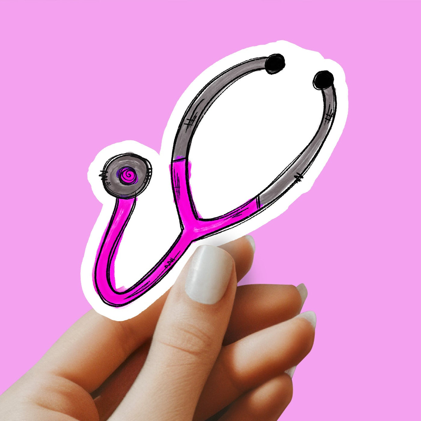 Stethoscope Sticker - Nurse Sticker - Medical Sticker - Nurse Gift - Decorative Sticker - Sticker