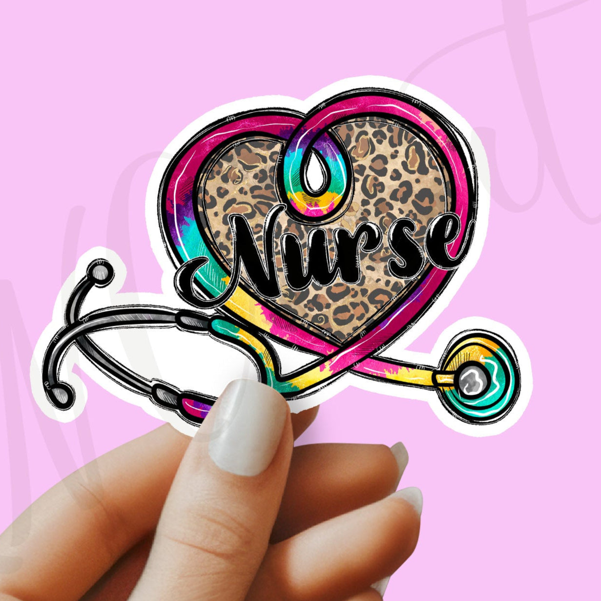 Nurse Stethoscope Sticker - Nurse Sticker - Nurse Sticker - RN Sticker - Nurse Gift - Decorative Sticker - Sticker