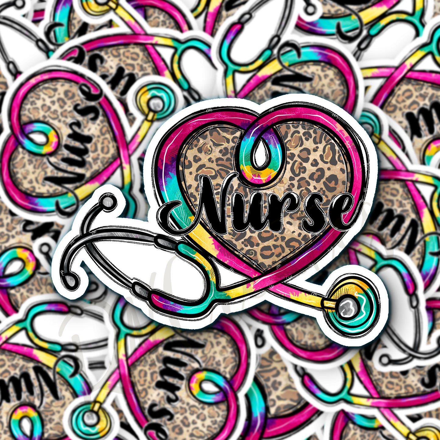Nurse Stethoscope Sticker - Nurse Sticker - Nurse Sticker - RN Sticker - Nurse Gift - Decorative Sticker - Sticker