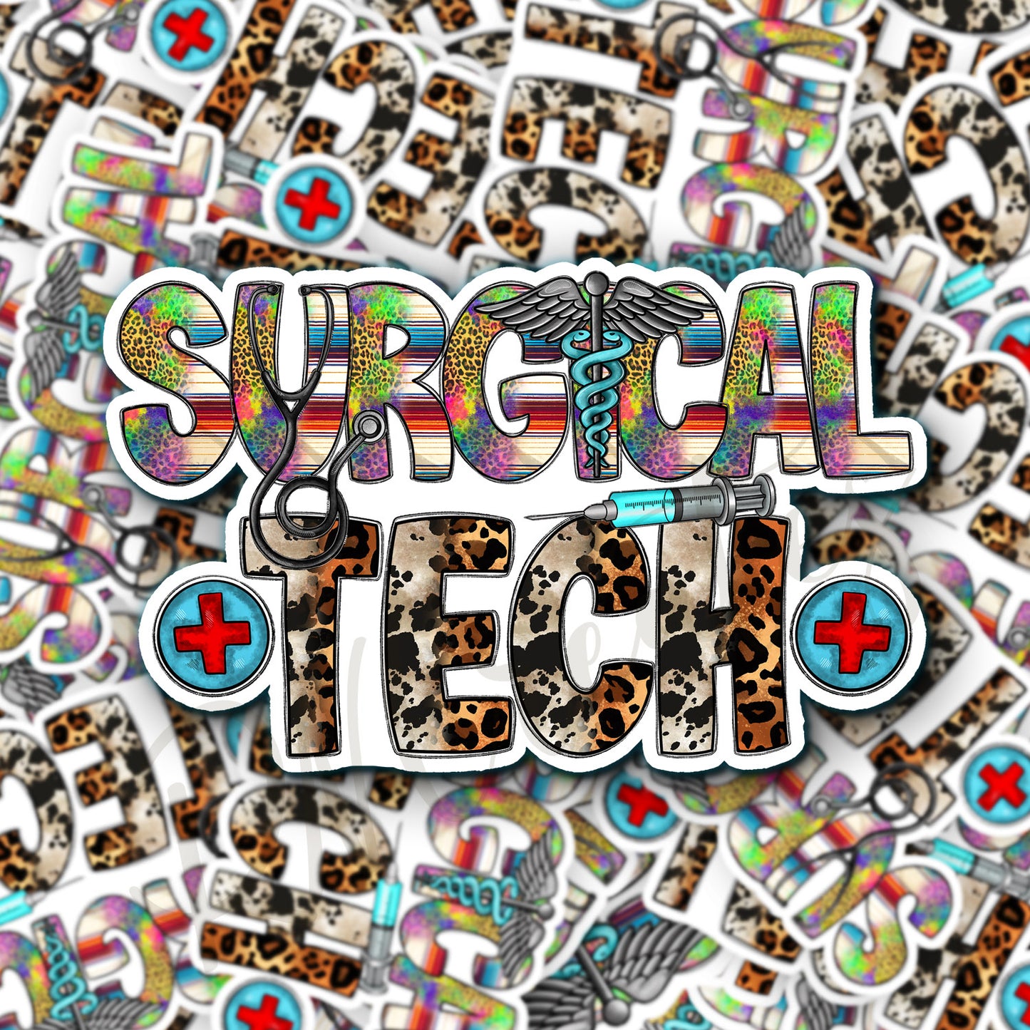 Surgical Tech Sticker - Scrub Tech Sticker - Decorative Sticker - Sticker