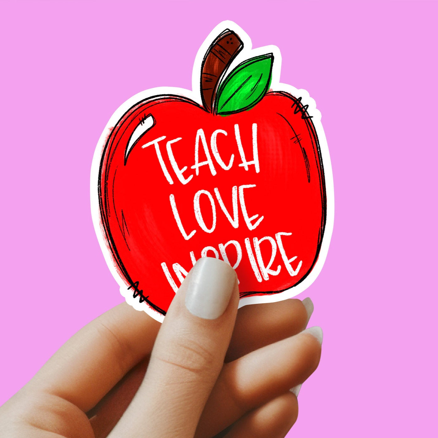 Teach Love Inspire Sticker - Teacher Sticker - Teacher Gift - Decorative Sticker - Sticker