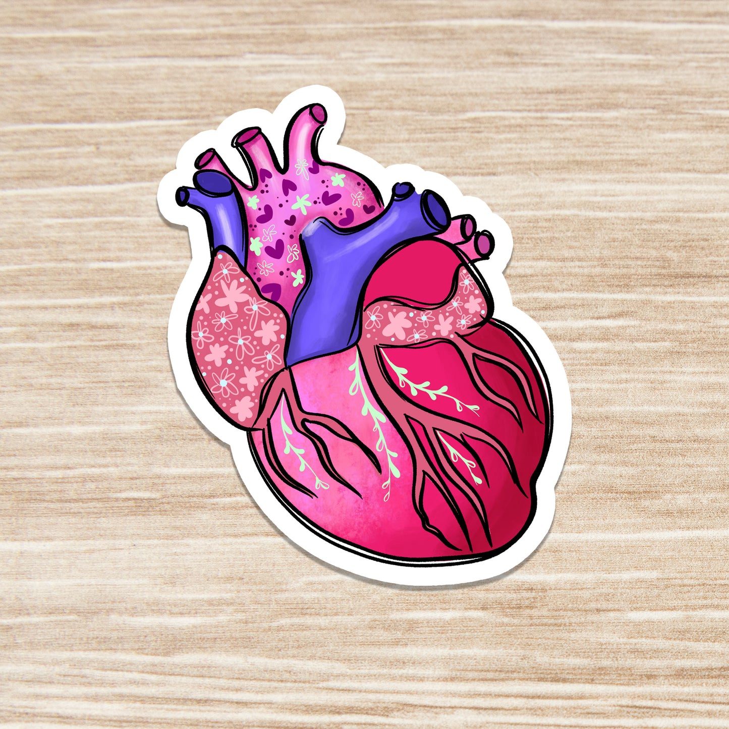 Heart Sticker - Anatomy Sticker -  Medical Sticker - Medical Gift - Decorative Sticker - Sticker