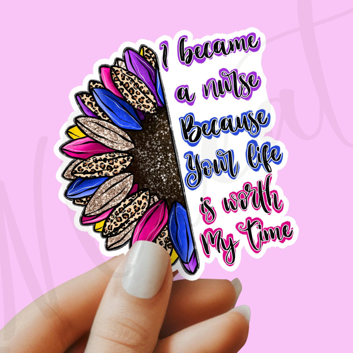 I Became an RN Sticker - Nurse Sticker - RN Sticker - Nurse Gift - Decorative Sticker - Sticker