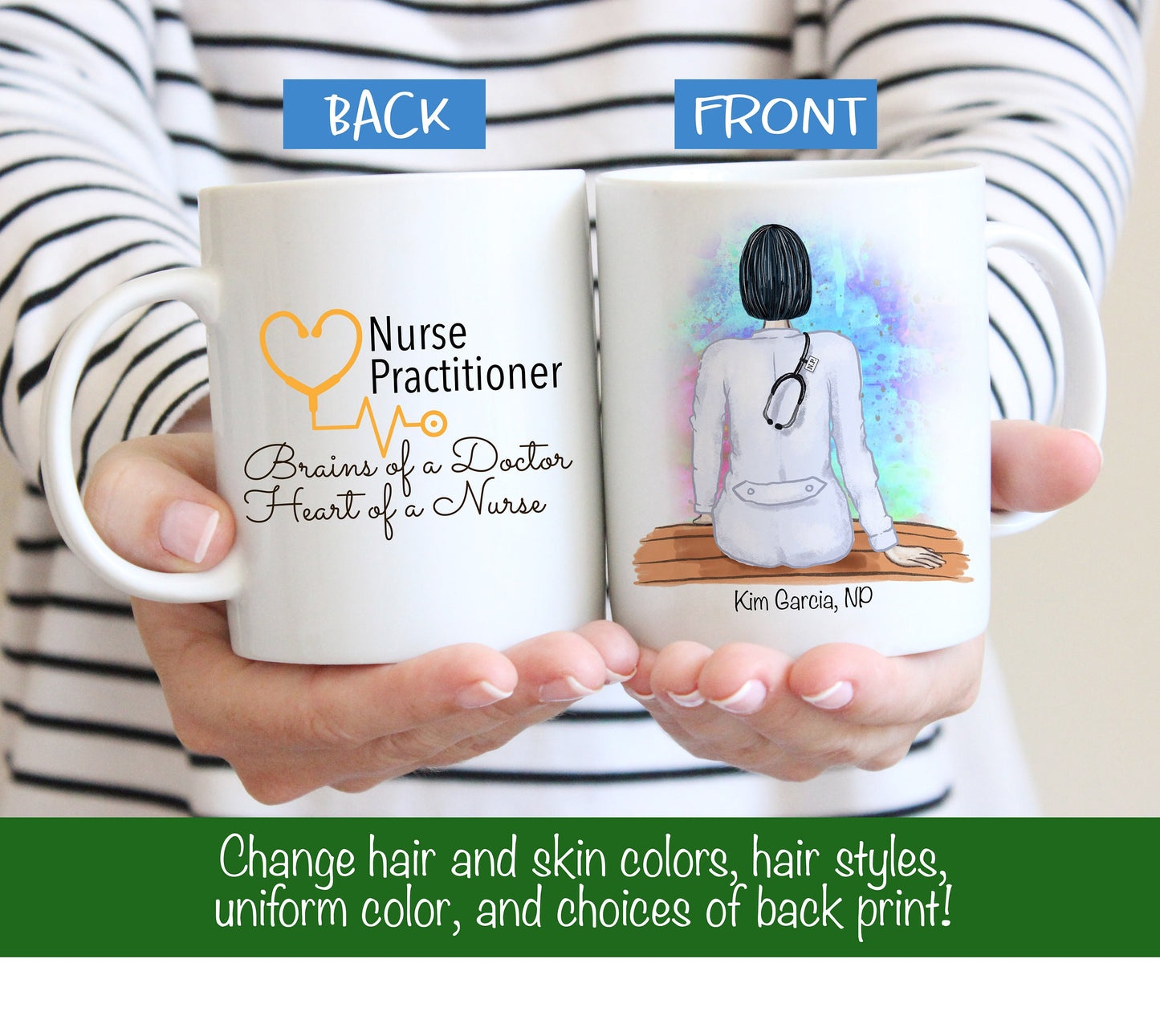 Personalized Nurse Practitioner Mug -  NP Mug - Male or Female Nurse Practitioner Gift - Nurse Practitioner Mug - NP Gift - Customized Mug