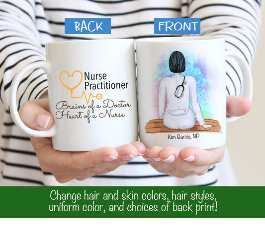 Personalized Nurse Practitioner Mug -  NP Mug - Male or Female Nurse Practitioner Gift - Nurse Practitioner Mug - NP Gift - Customized Mug