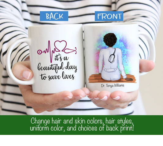 Personalized Doctor Mug -  Male or Female Doctor Gift - Doctor Mug - Doctor Gift - Customizable Mug - Customized Mug