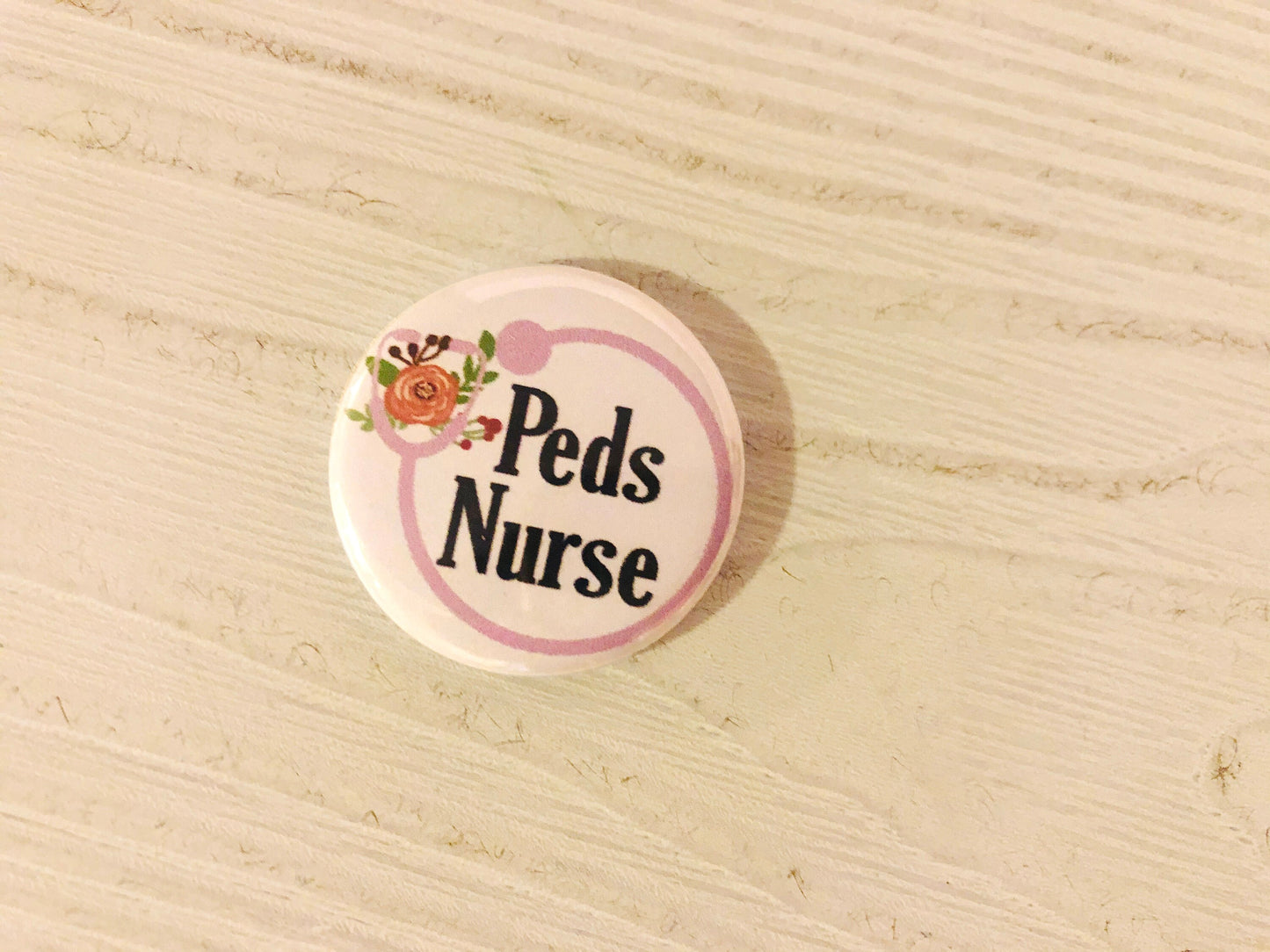 Pediatric RN Badge Reel, Peds RN, Pediatrics, Retractable badge holder, ID Badge Reel, Nurse gift, Nurse Badge Reel