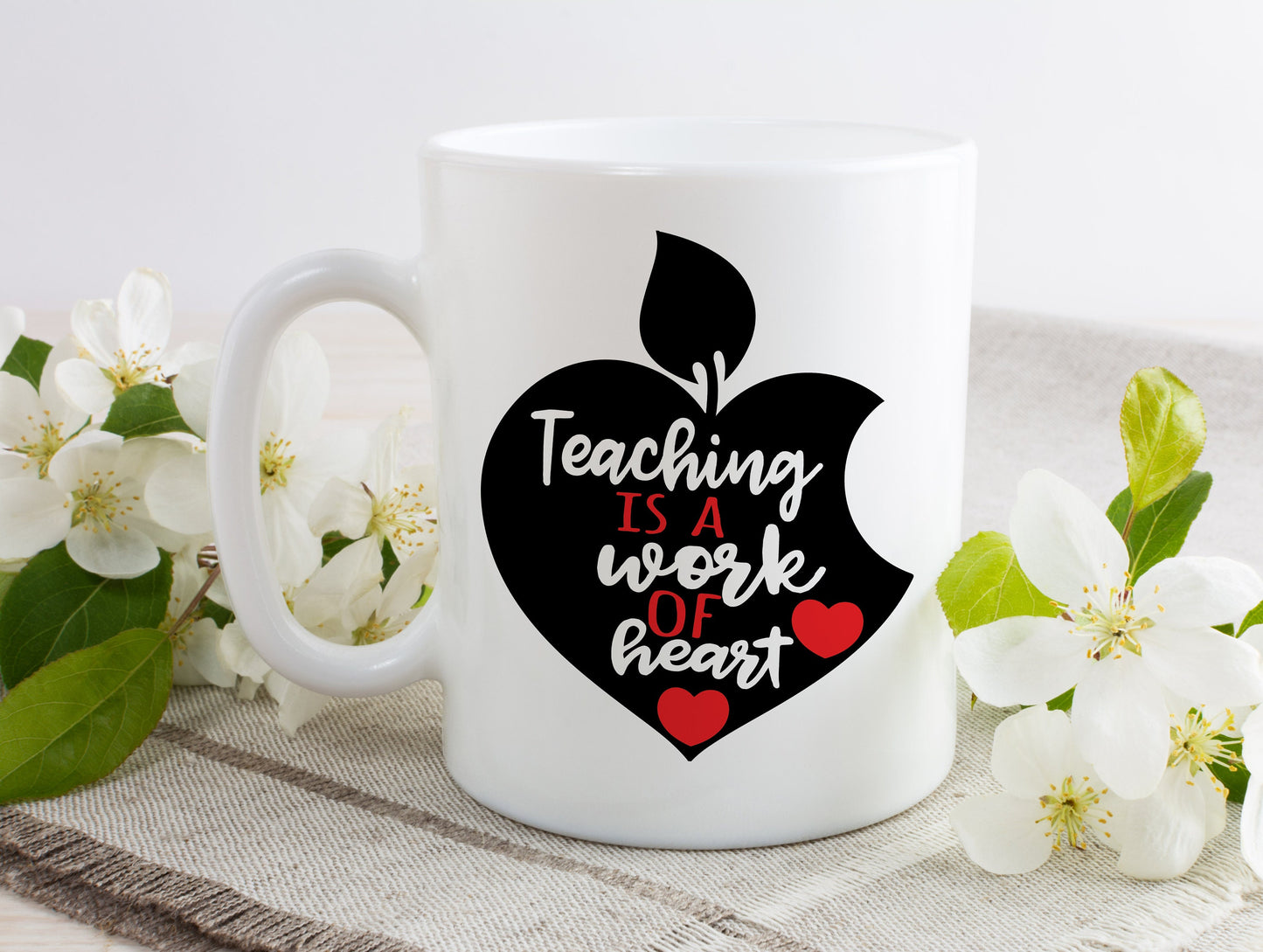 Teacher Mug - Teacher Gift - Teaching is a Work of Heart - Teacher Appreciation - Teacher Coffee Mug