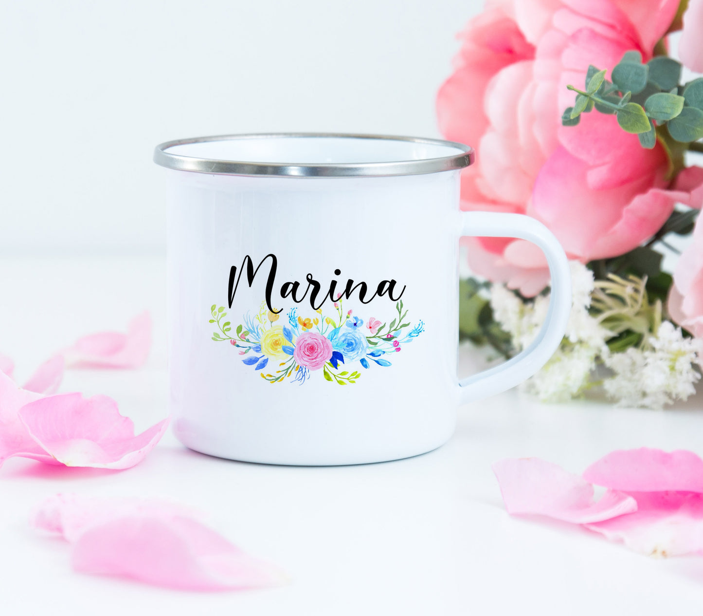Retired Nurse Camping Mug - Personalized Retired Nurse Enamel Mug - Retired RN Mug - Nurse Gift - Retired Nurse Gift - Retired RN Gift