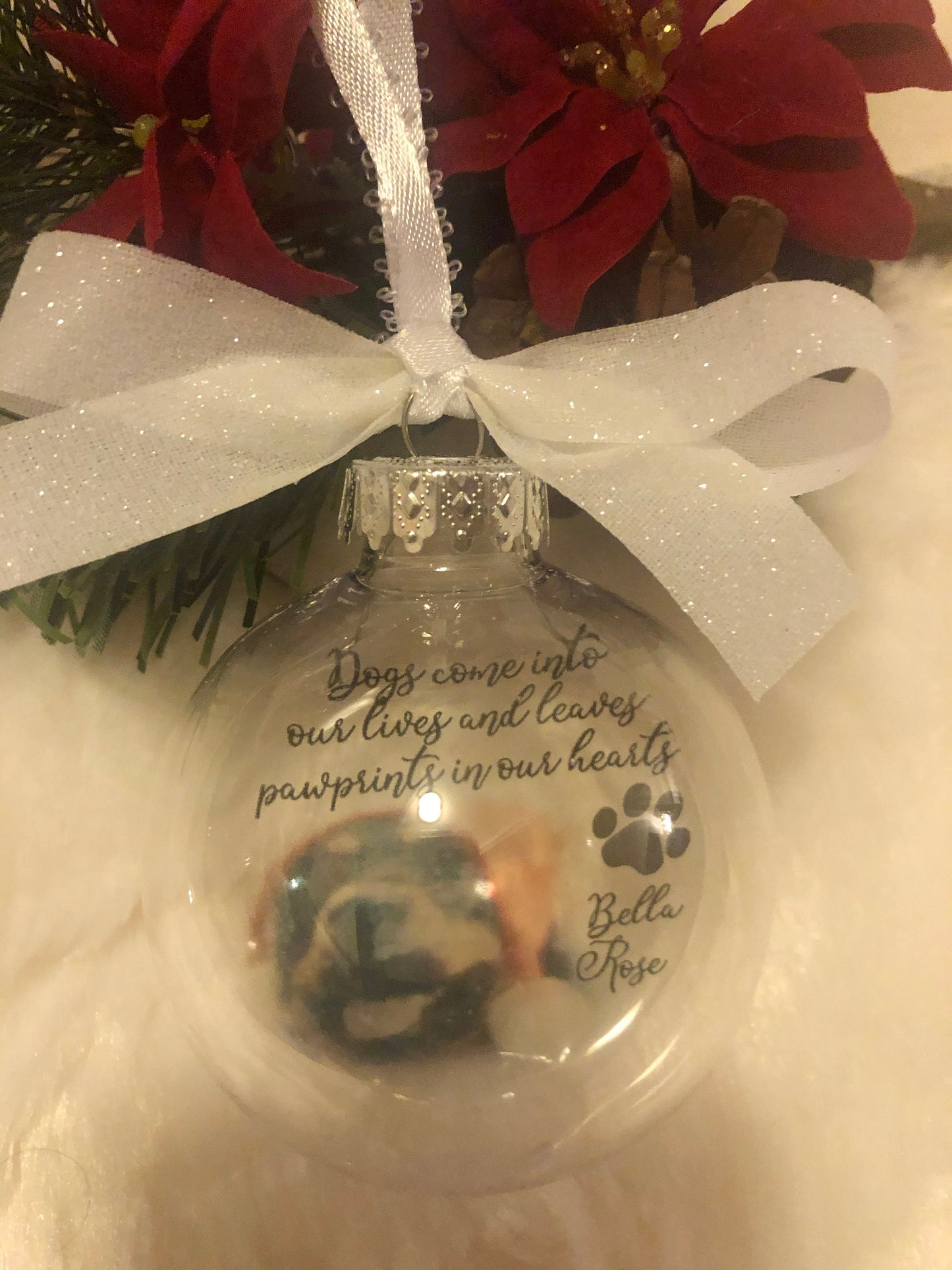 Dogs in Heaven - In Memory of Dog - Floating Ornament - Personalized Floating Ornament - Floating Memorial Ornament - Pet Memory