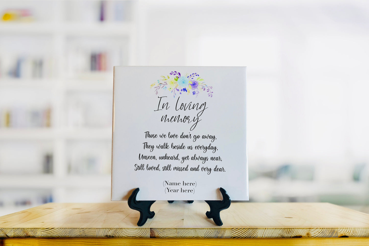 Personalized Memorial Tile - In Loving Memory - Remembrance Tile - Sympathy Gift - Bereavement Gift