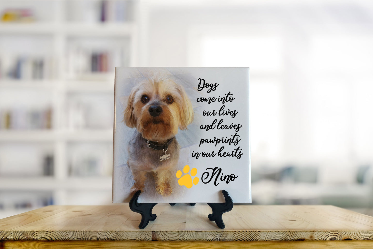 Pet Memorial Tile - Remembrance Tile - Pet Photo Memorial Tile - Sympathy Gift - Bereavement Gift