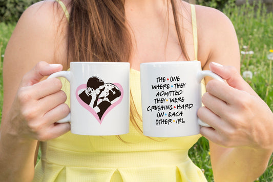 Rachel and Ross Mug - Friends Mug - Friends Gift - Rachel and Ross First Kiss Mug - Gift for Friends