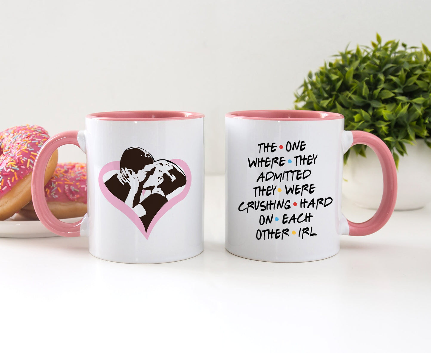 Friends Mug - Friends Gift - Rachel and Ross First Kiss Mug - Gift for Friends - Rachel and Ross Mug