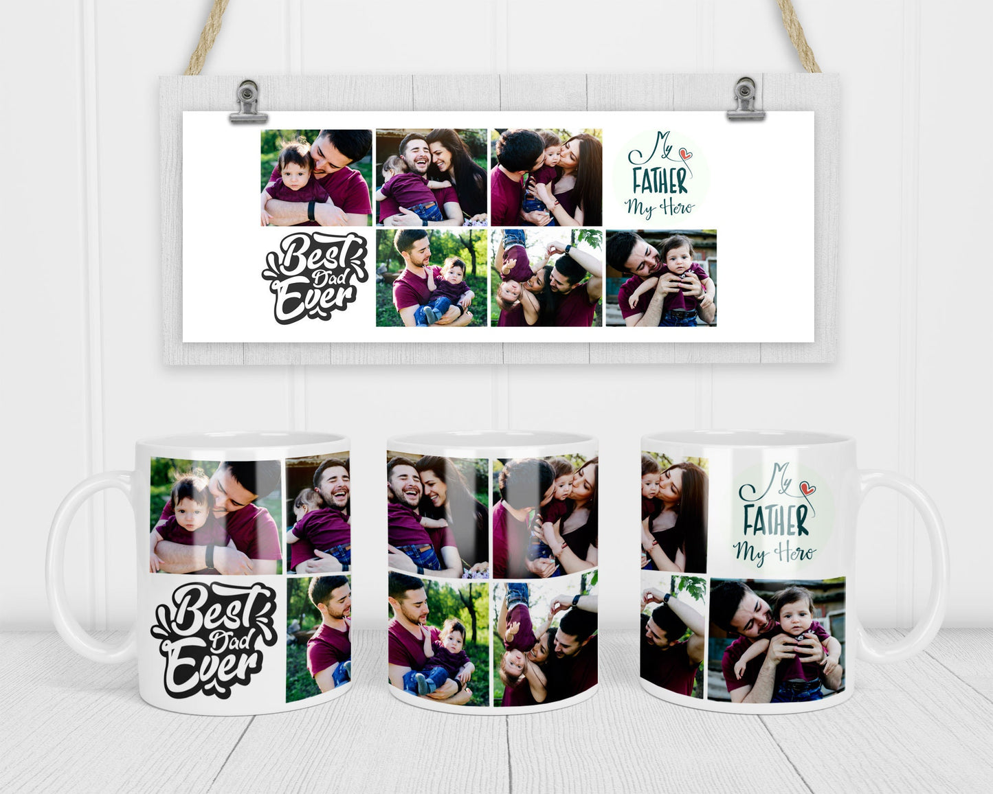 Dad Photo Mug - Photo Mug - Best Dad Ever Mug - Dad's Mug - Dad's Gift - Father's Day Gift