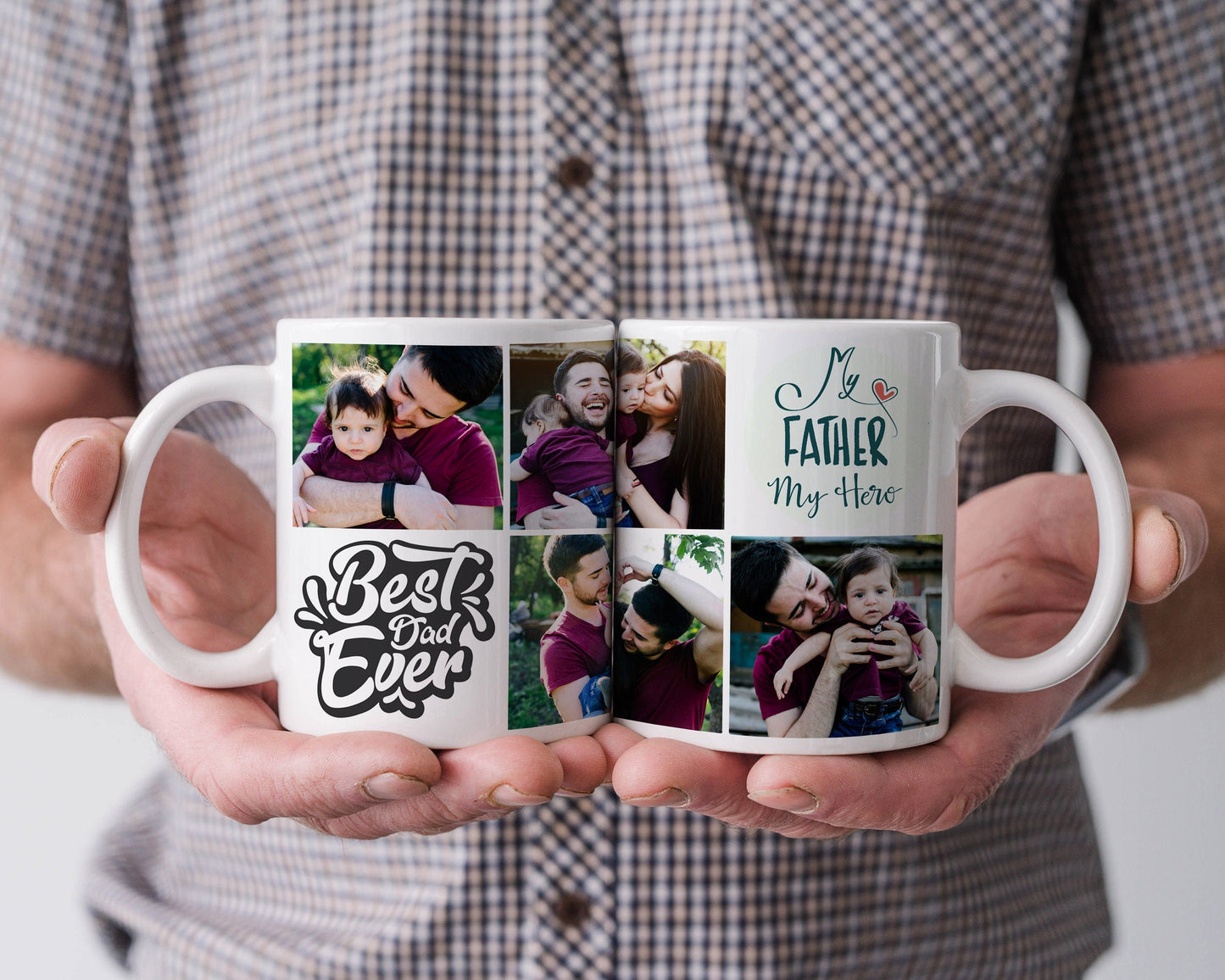 Dad Photo Mug - Photo Mug - Best Dad Ever Mug - Dad's Mug - Dad's Gift - Father's Day Gift