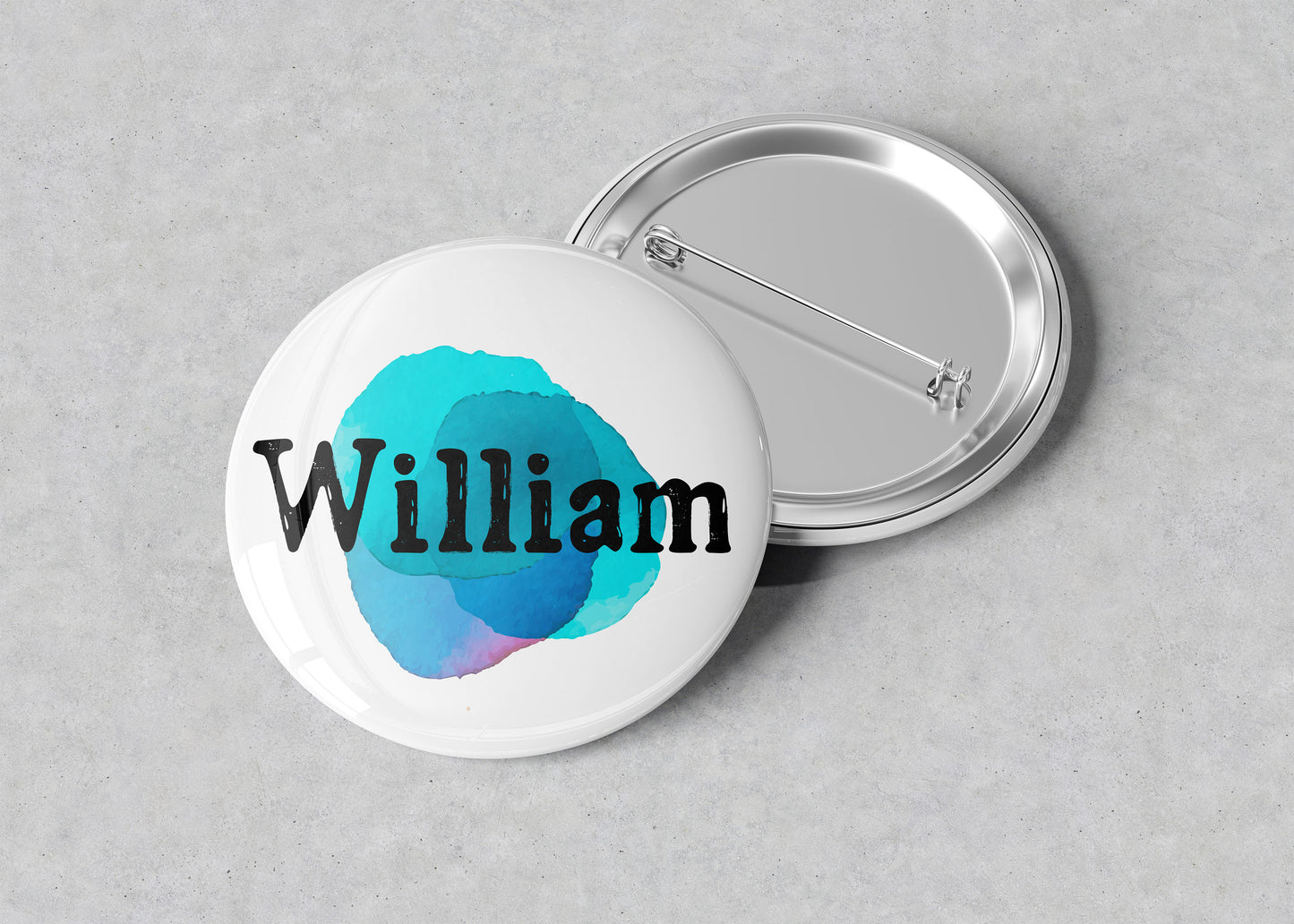 Personalized Name Button Badge - Name Button Pin - Name Badge - Name Pin