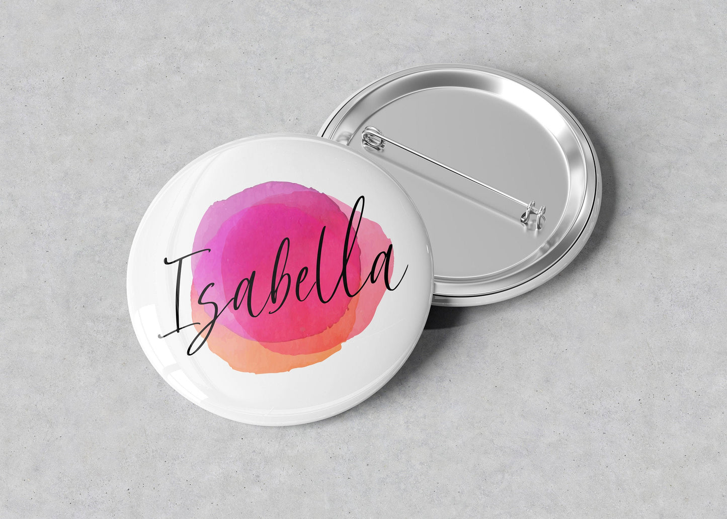 Personalized Name Button Badge - Name Button Pin - Name Badge - Name Pin