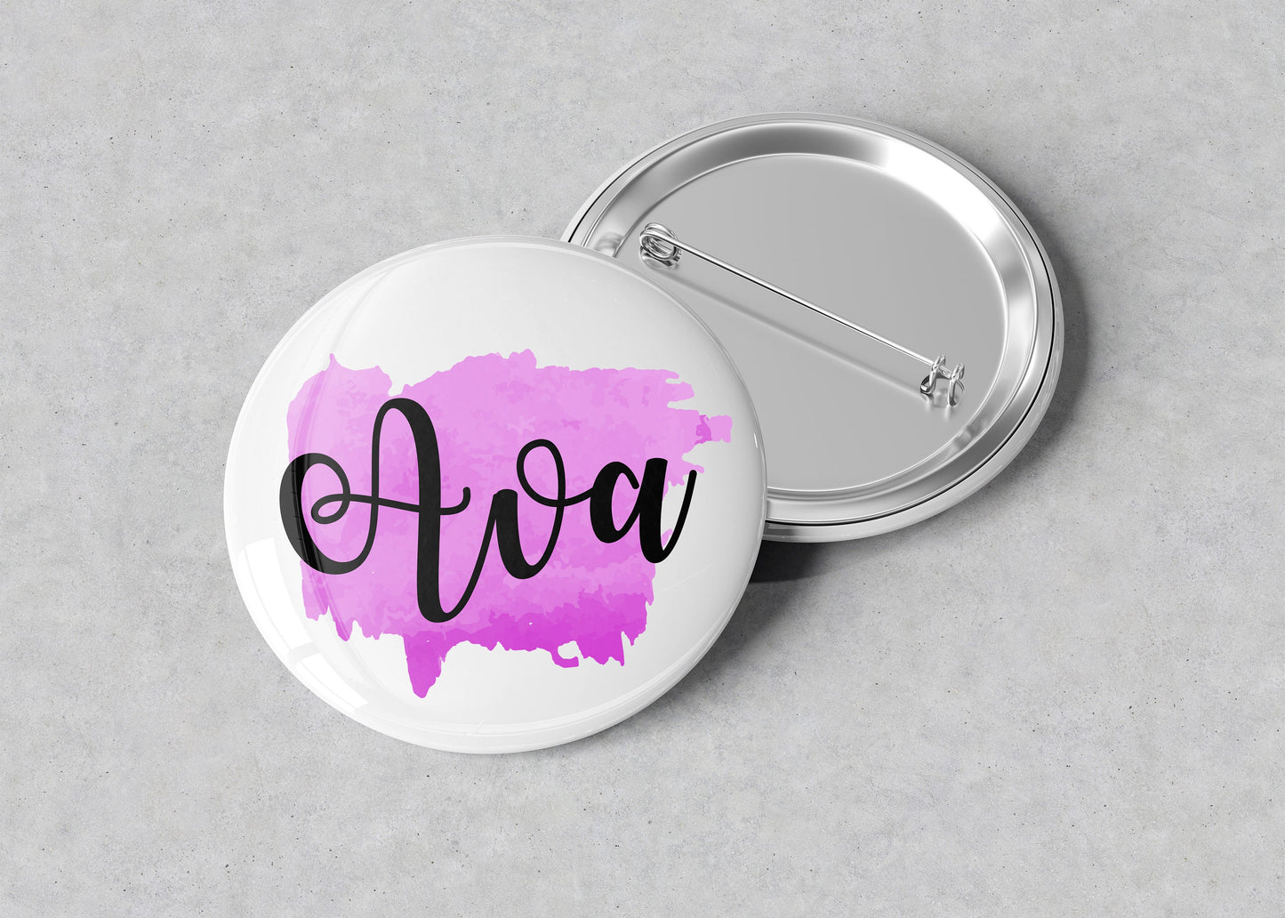 Personalized Name Button Badge - Name Button Pin - Name Badge - Name Pin