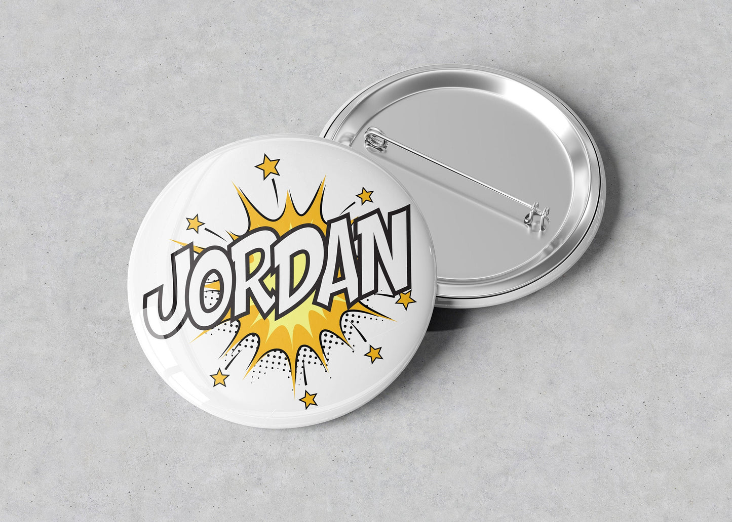 Personalized Name Button Badge - Name Button Pin - Name Badge - Name Pin