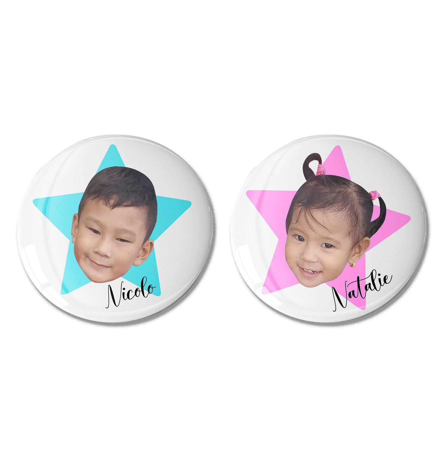 Personalized Photo Button Badge - Photo Button Badge - Photo Pin - Photo Button Pin
