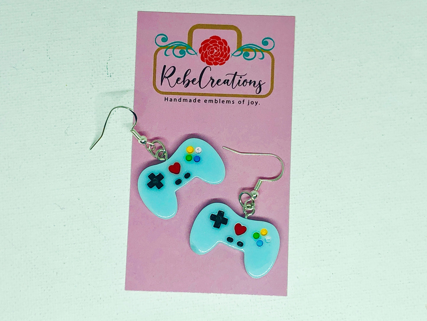 Video Game Earrings - Game Controller Earrings - Game Joystick Dangle Earrings  - Fun Earrings - Fun Gift - Novelty Earrings