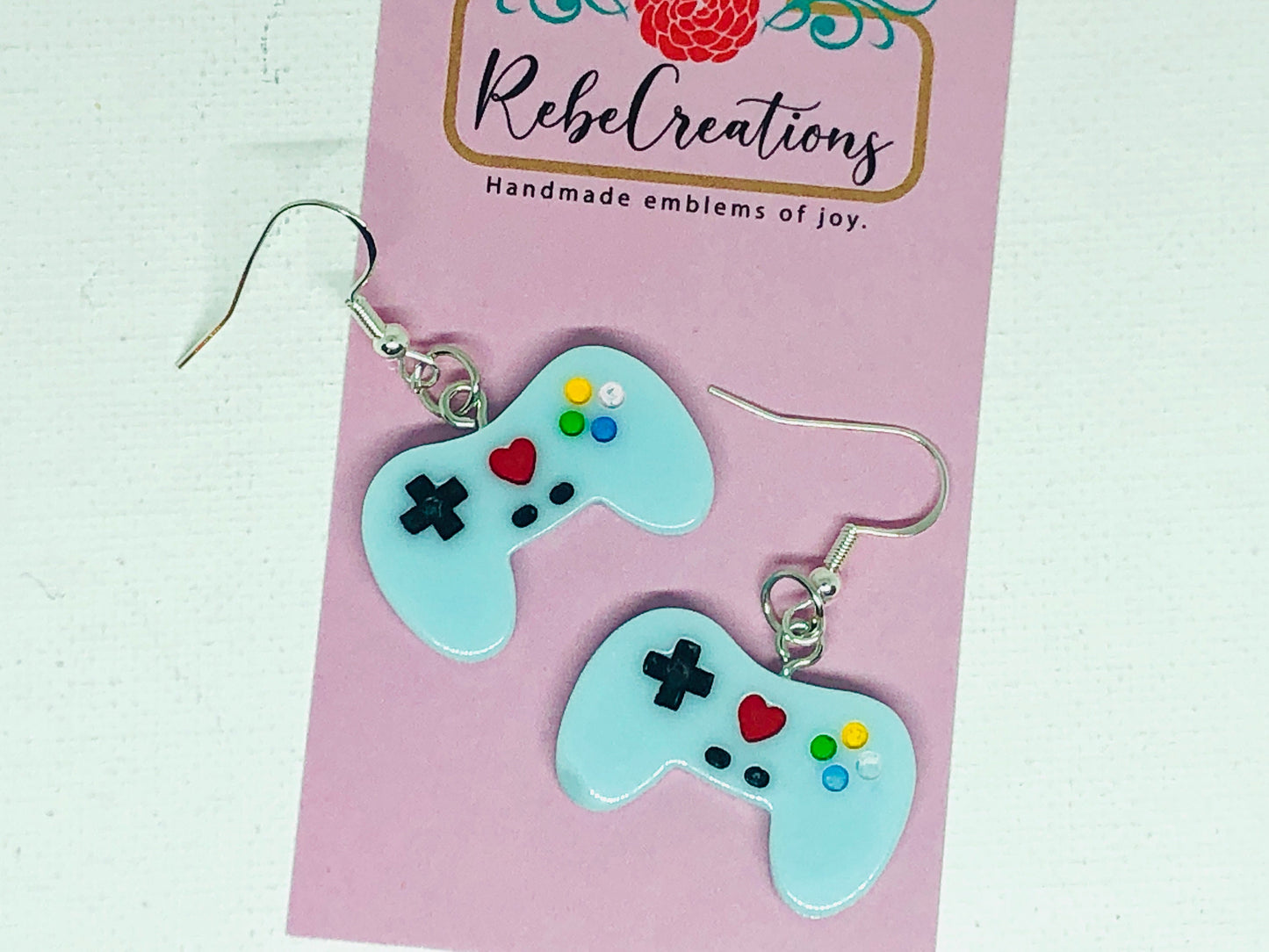 Video Game Earrings - Game Controller Earrings - Game Joystick Dangle Earrings  - Fun Earrings - Fun Gift - Novelty Earrings