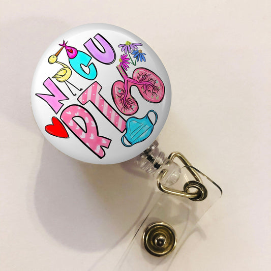 Neonatal Respiratory Therapist Badge Reel - Nicu RT Badge Reel