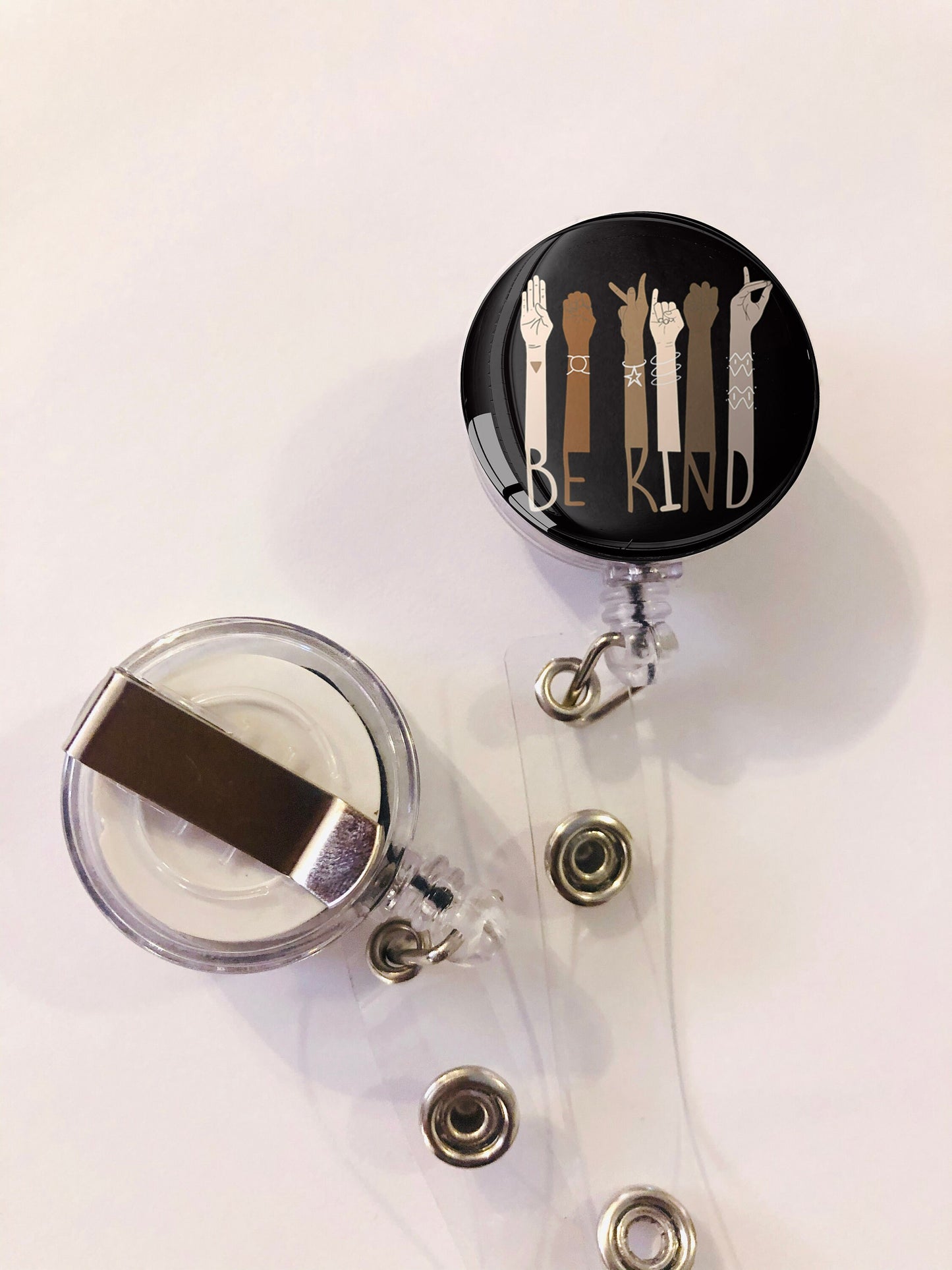 Be Kind Badge Reel - Be Kind ID Badge Reel - ID Retractable badge, ID Badge Reel