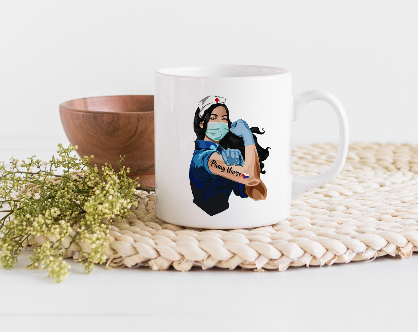 Pinay Nurse Mug - Filipino Nurse Mug - Strong Pinay Nurse Mug - Coffee Mug - RN Mug - Nurse Gift