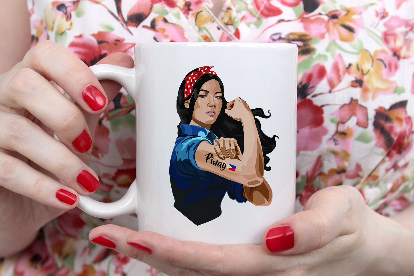 Pinay Mug - Filipino Mug - Strong Pinay Nurse Mug - Filipina Mug - Coffee Mug - Philippines Mug - Philippines Gift