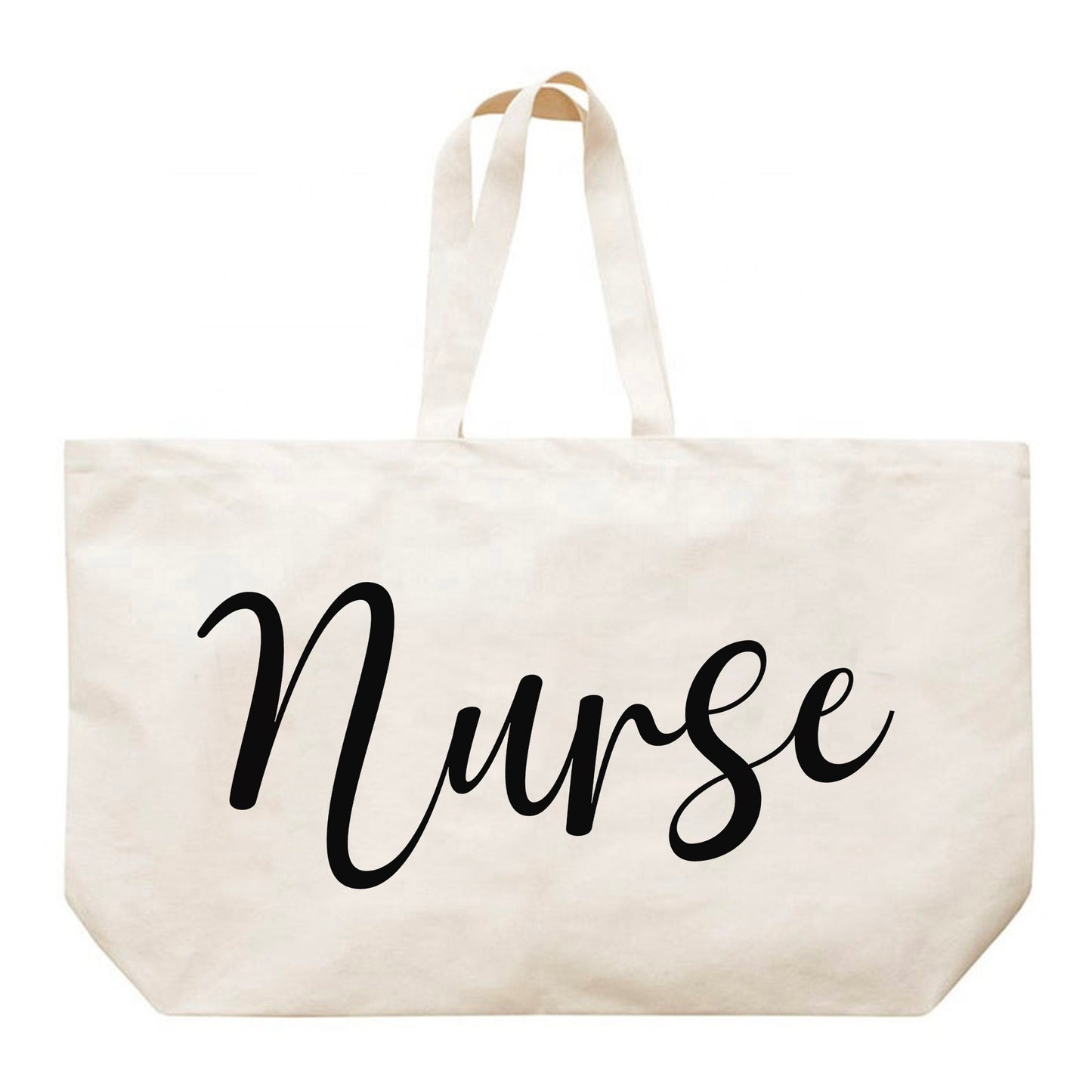 Nurse Mega Tote Bag - Nurse Canvas Tote Bag - RN Tote Bag - Nurse Gift - RN Gift
